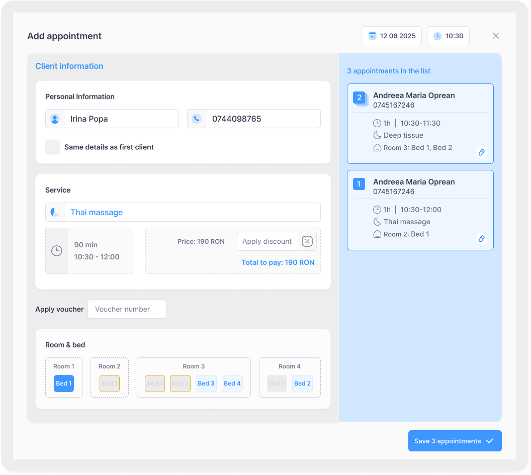 Multi-Client Scheduling